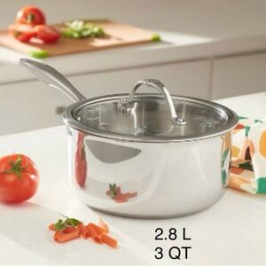 Stainless Steel Saucepan with Lid